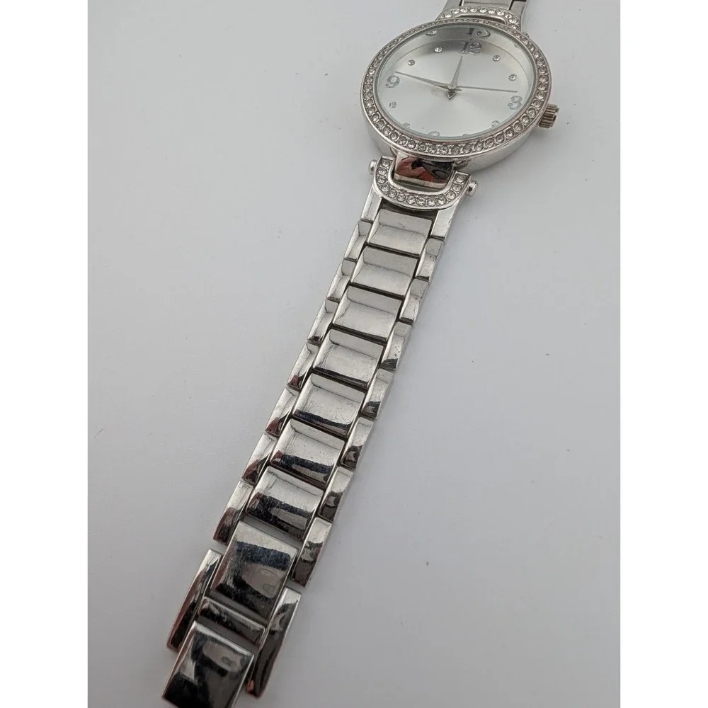 Accutime Watch Women 34mm Case Crystal Bezel 8
